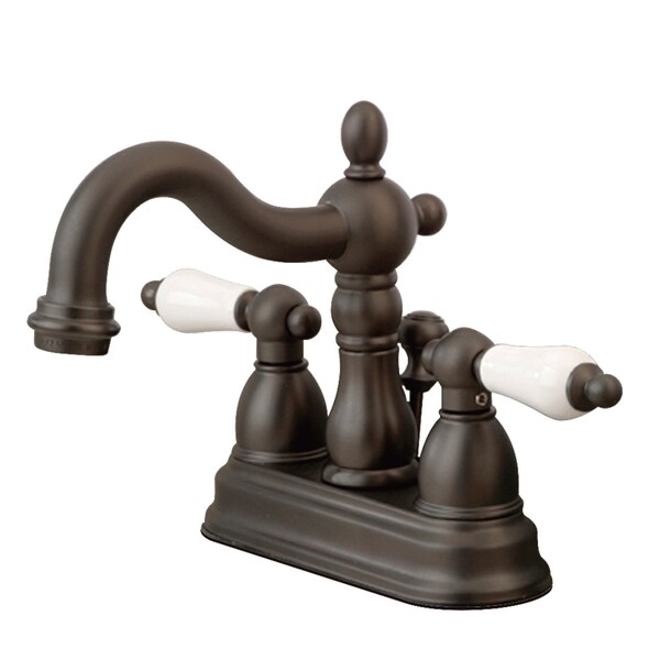 KS1605PL 4" Centerset Bathroom Faucet, Oil Rubbed Bronze